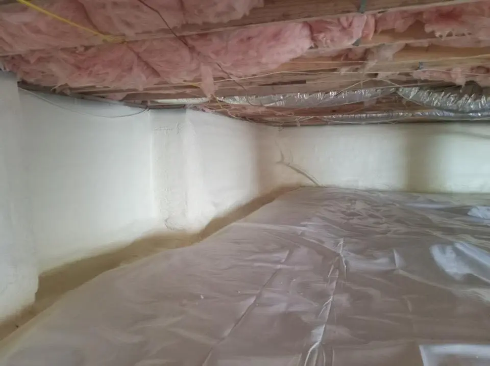 Crawl space encapsulation with closed-cell spray foam for Roof Maintenance in Mercedes